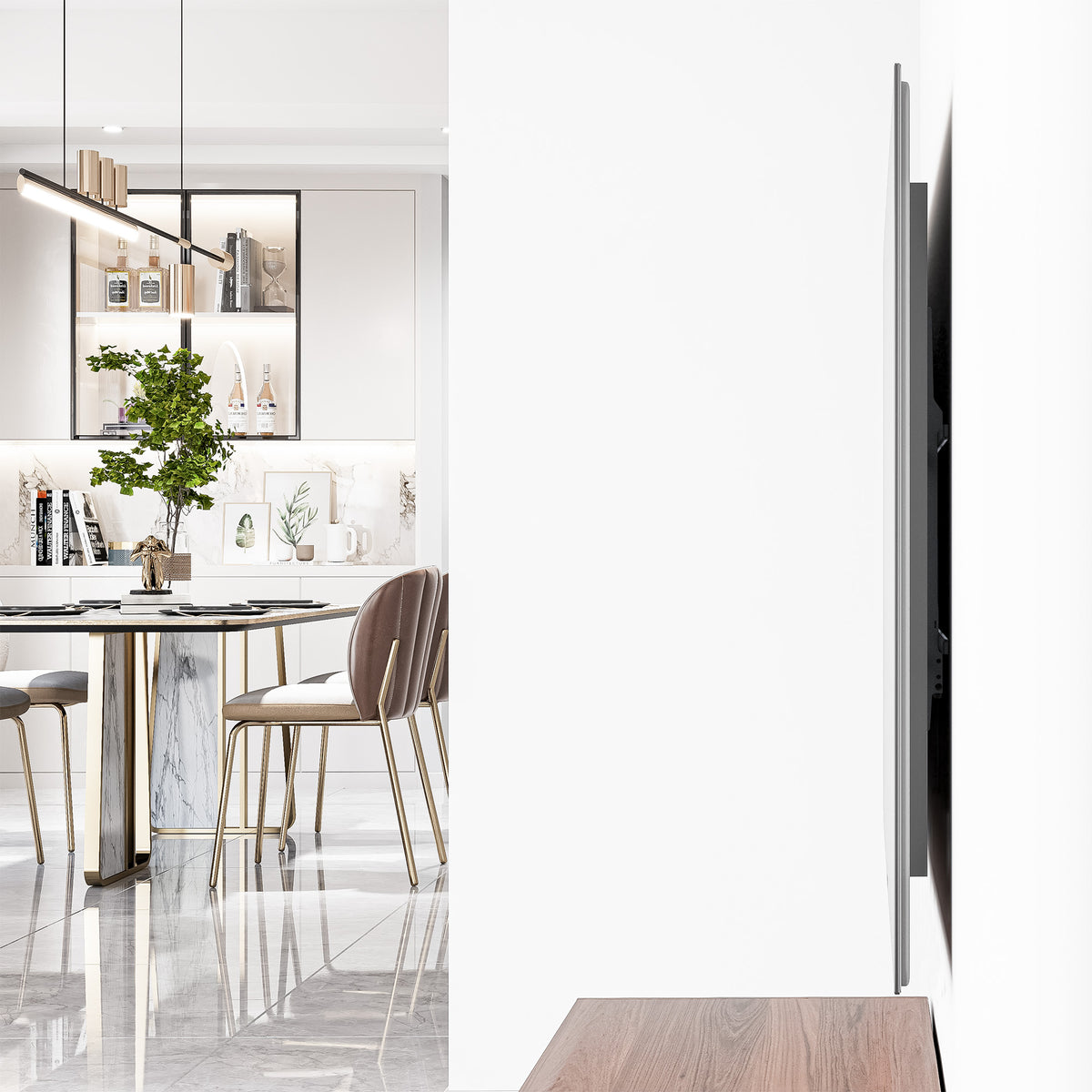 Low-Profile Fixed TV Wall Mount, for 43" to 100" Displays Image 10