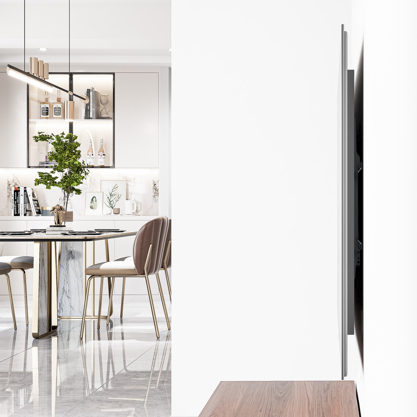 Low-Profile Fixed TV Wall Mount, for 43" to 100" Displays Image 10