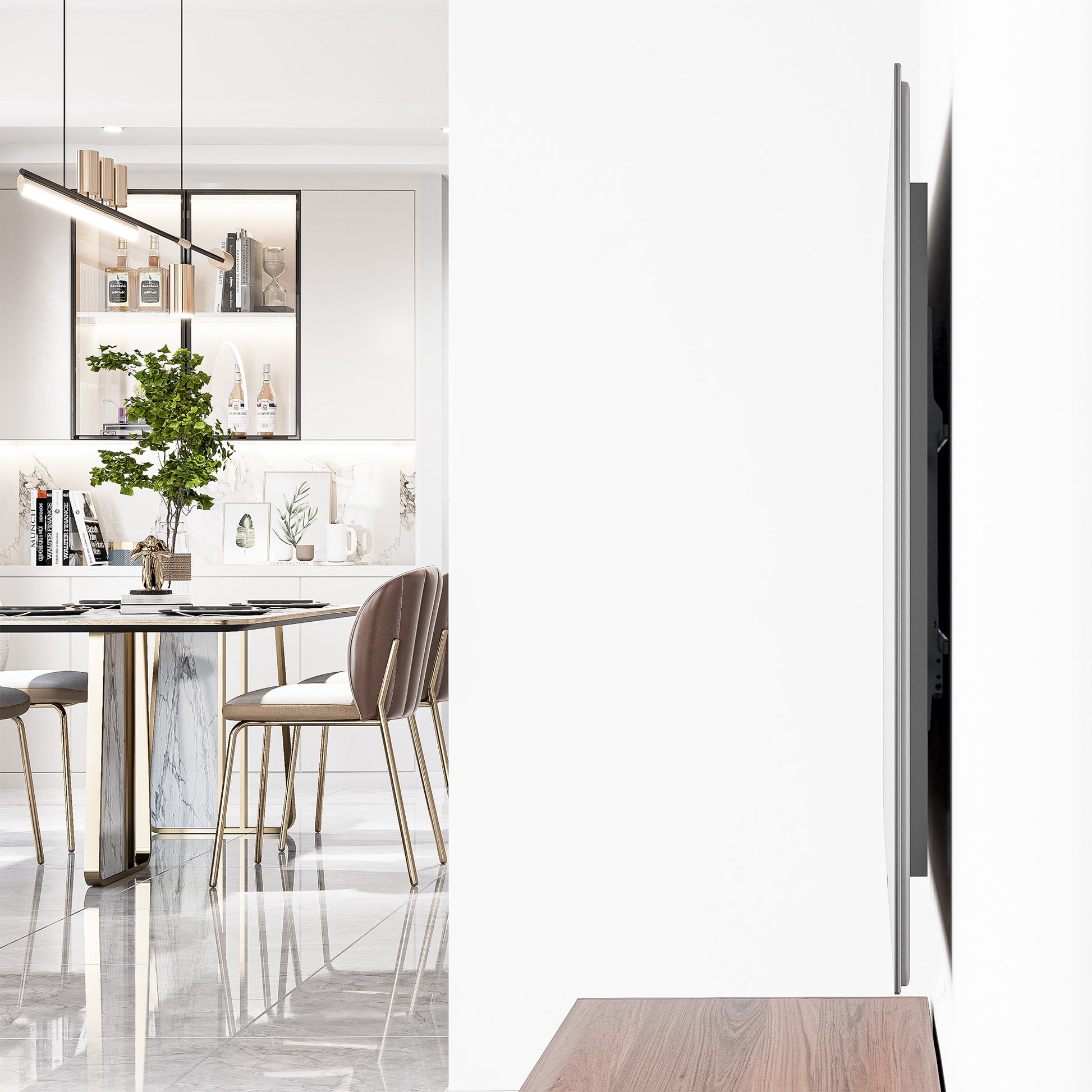 Low-Profile Fixed TV Wall Mount, for 43" to 100" Displays Image 10