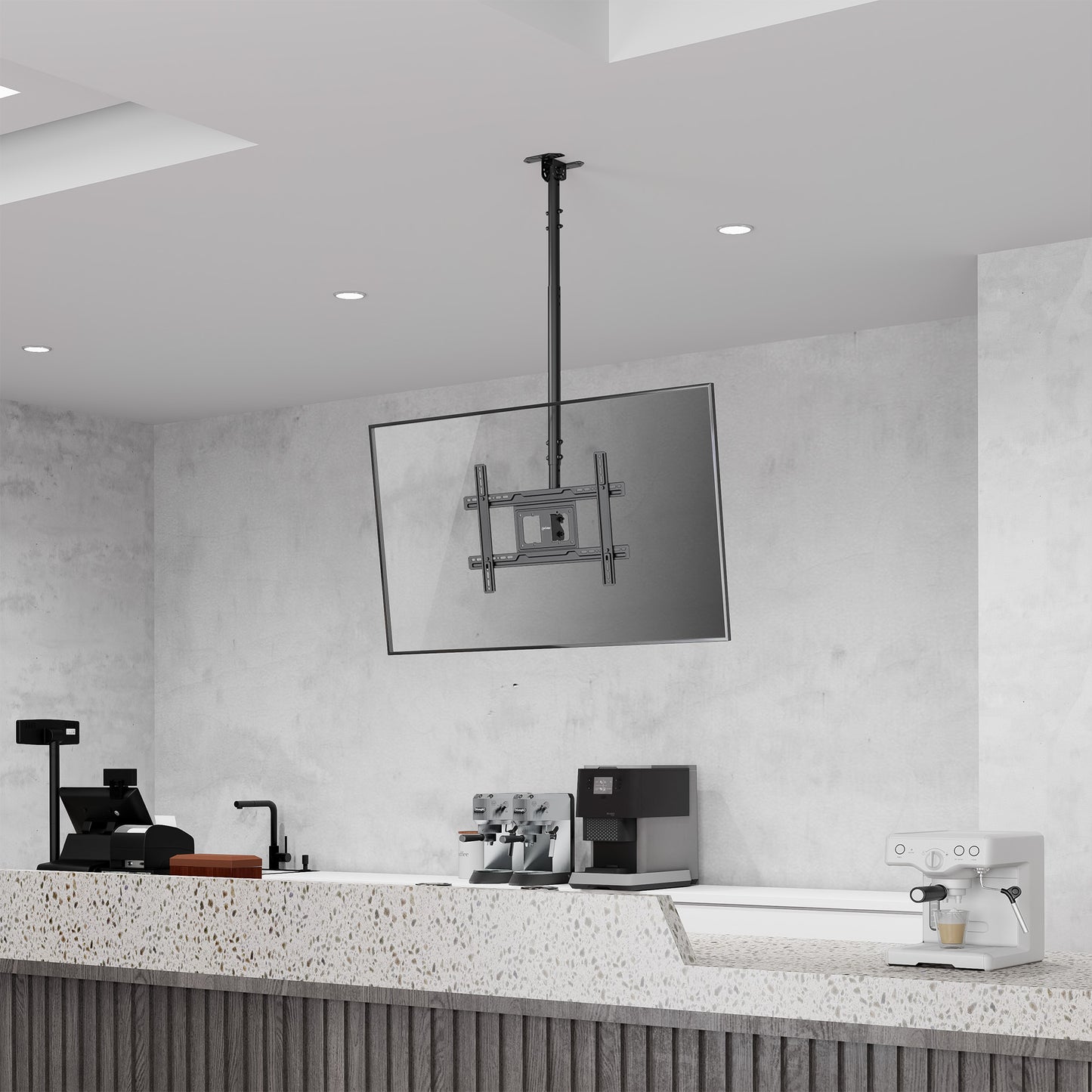 Full-Motion Height-Adjustable TV Ceiling Mount, for 37" to 80" Displays Image 3