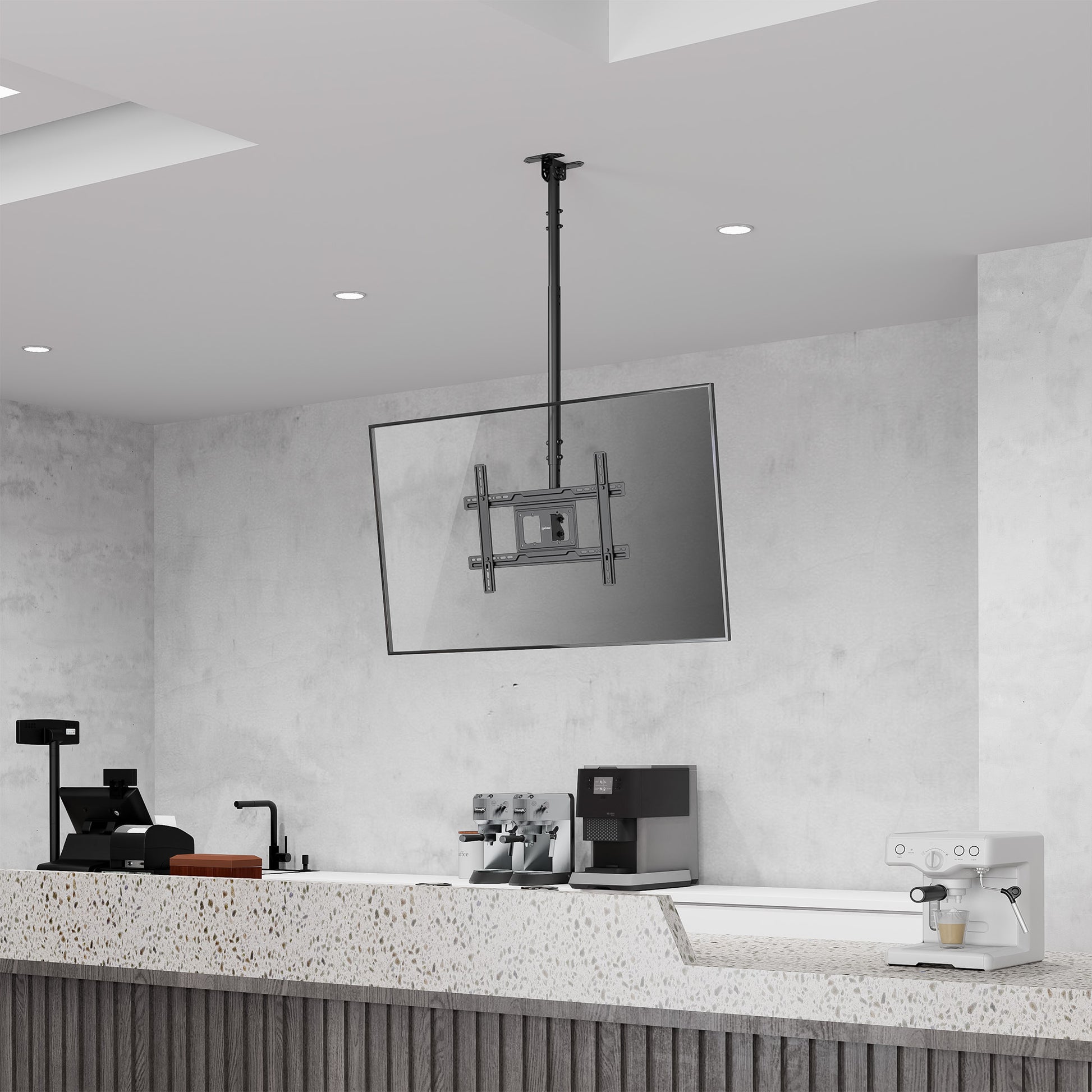 Full-Motion Height-Adjustable TV Ceiling Mount, for 37" to 80" Displays Image 3