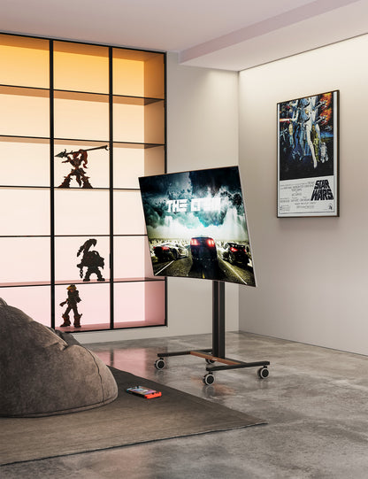 Compact Height-Adjustable TV Cart / Stand, for 34" to 55" Displays Image 5