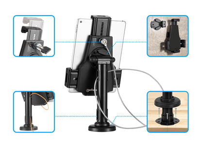 Lockable Desk Stand and Wall Mount Holder for Tablet and iPad Image 13