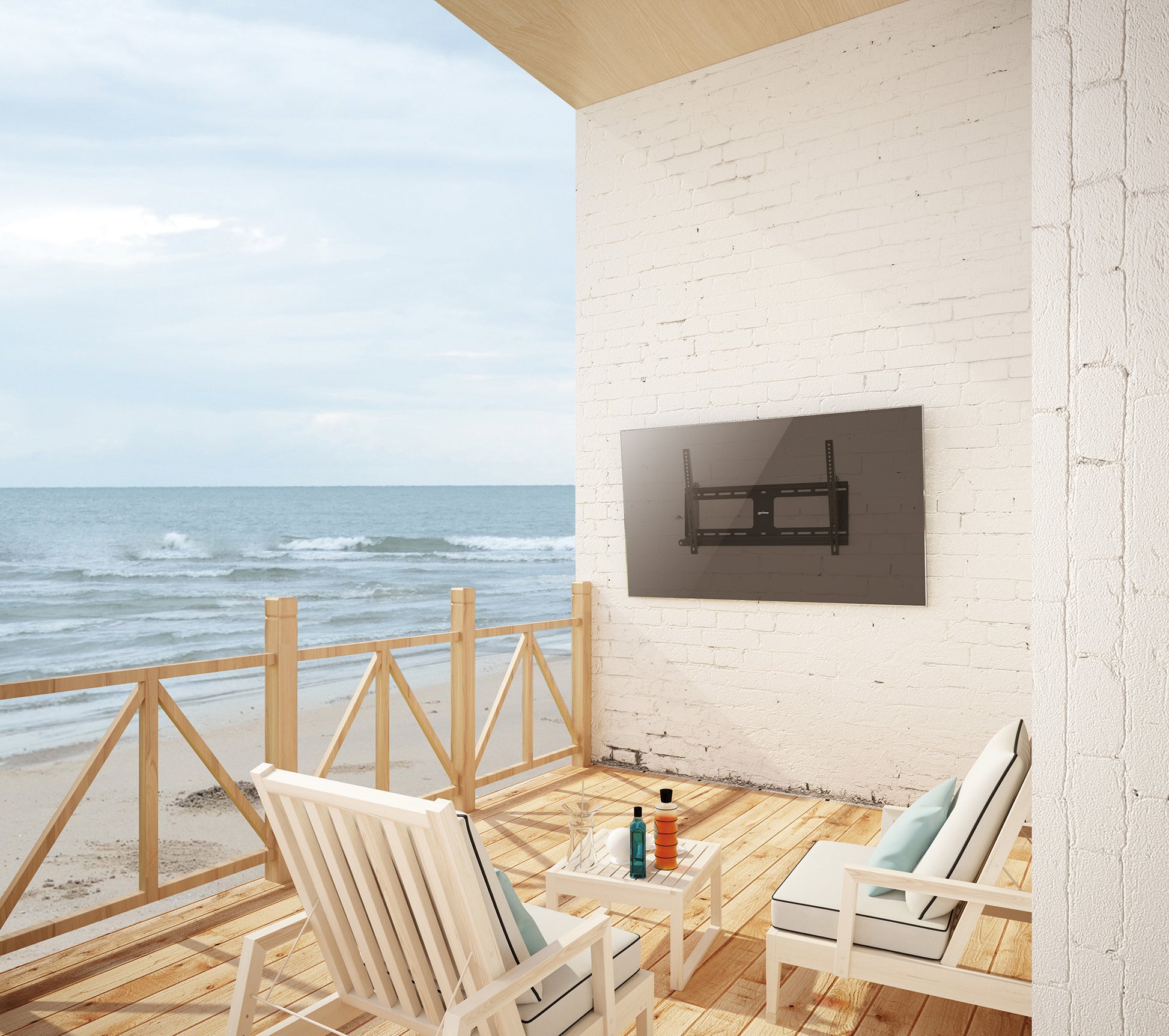 Outdoor Anti-Theft Tilting TV Wall Mount, for 37" to 86" Displays Image 3