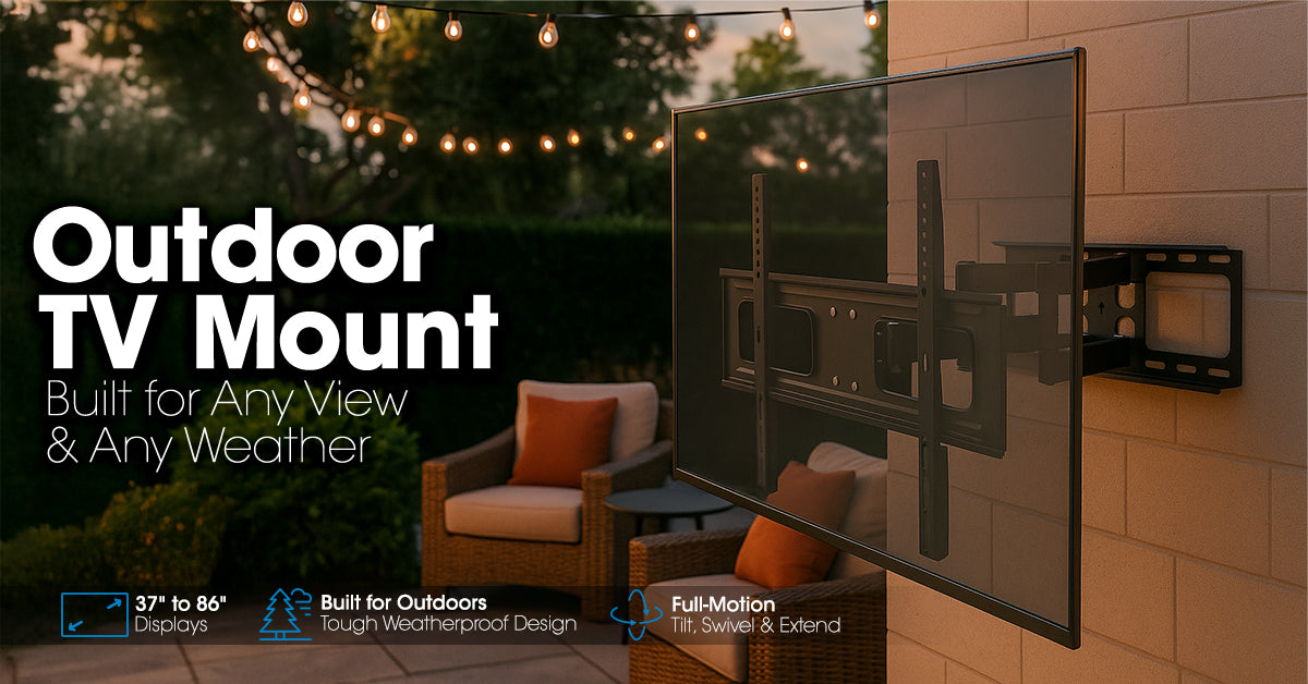 Outdoor Full-Motion TV Wall Mount, for 37" to 86" Displays Image 15