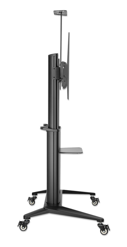Aluminum Heavy-Duty Large-Screen Height-Adjustable Multimedia TV Cart Image 5