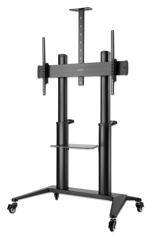 Aluminum Heavy-Duty Large-Screen Height-Adjustable Multimedia TV Cart Image 1