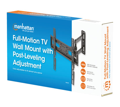 Full-Motion TV Wall Mount with Post-Leveling Adjustment, for 32" to 55" Displays Packaging Image 2