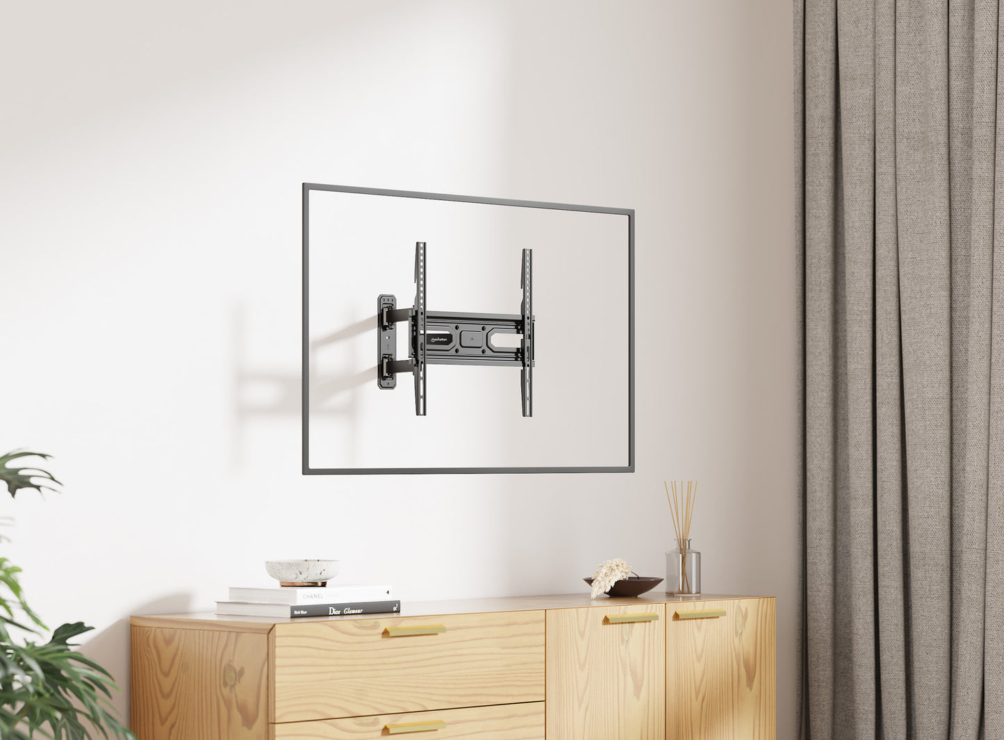 Full-Motion TV Wall Mount with Post-Leveling Adjustment, for 32" to 55" Displays Image 3