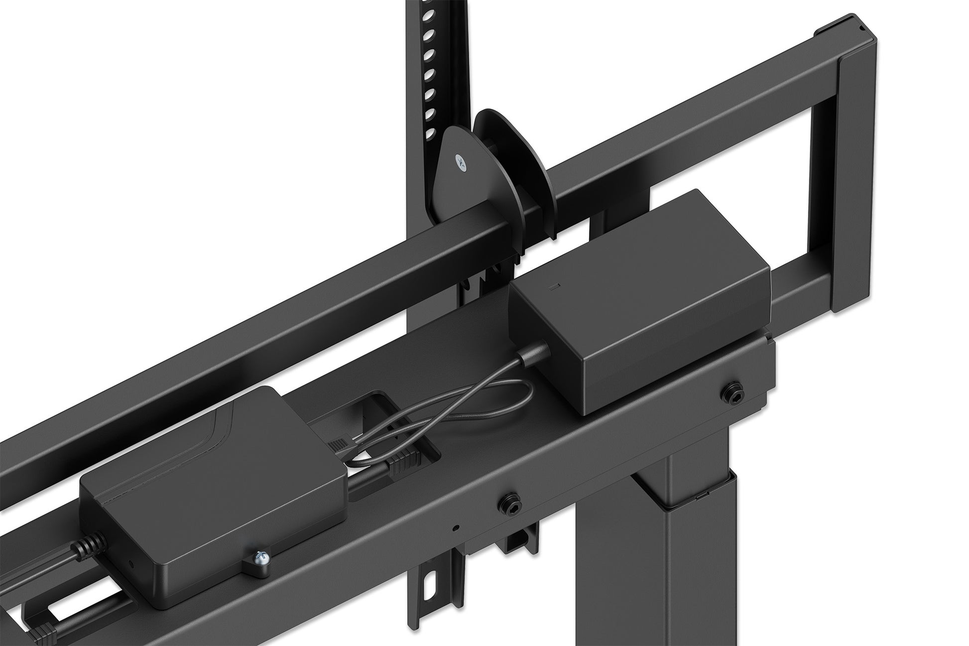 Motorized Height-Adjustable Multimedia TV Cart, for 55" to 100" Displays Image 11