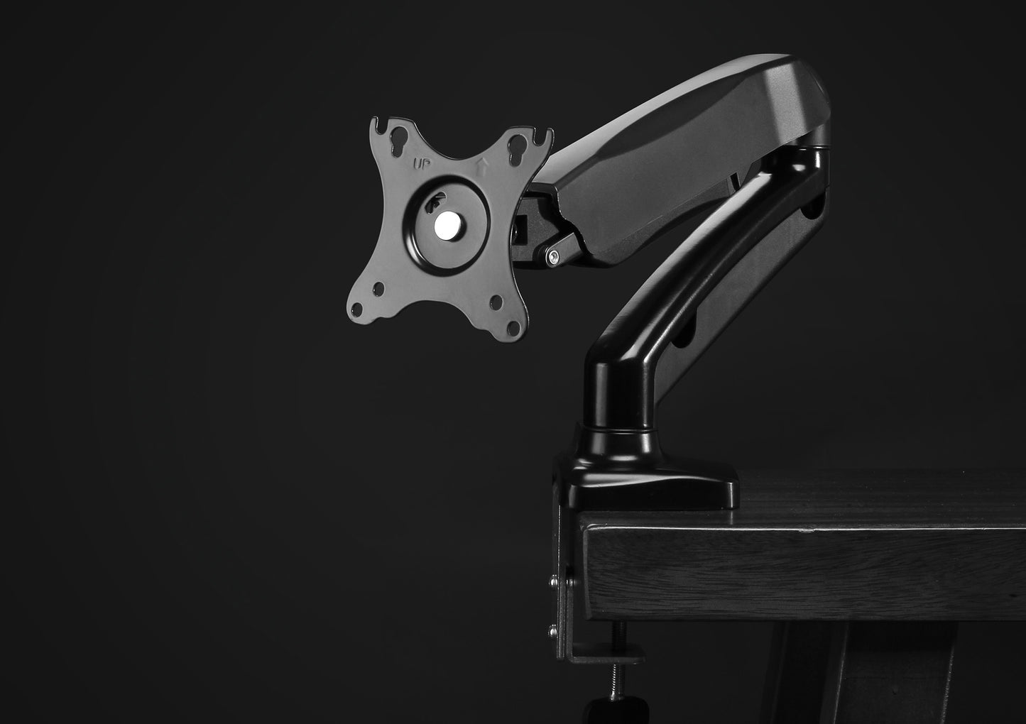 Aluminum Gas Spring Single Monitor Desk Mount Image 12