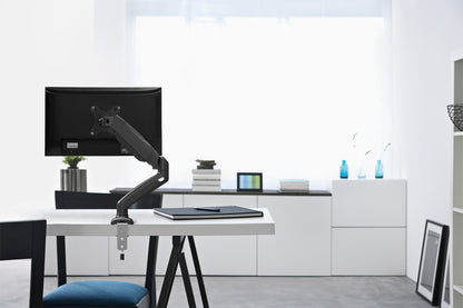 Aluminum Gas Spring Single Monitor Desk Mount Image 13