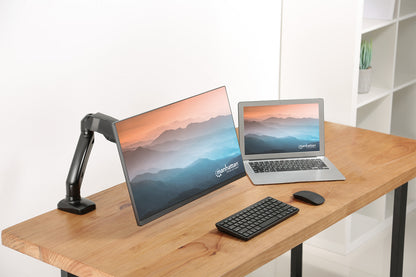 Aluminum Gas Spring Single Monitor Desk Mount Image 14