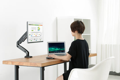 Aluminum Gas Spring Single Monitor Desk Mount Image 15