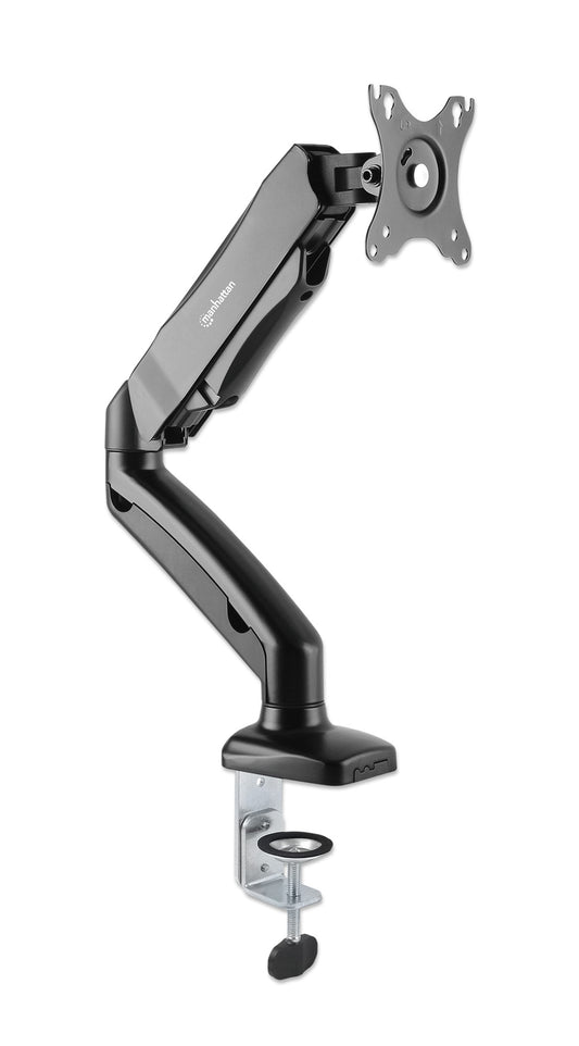Aluminum Gas Spring Single Monitor Desk Mount Image 1