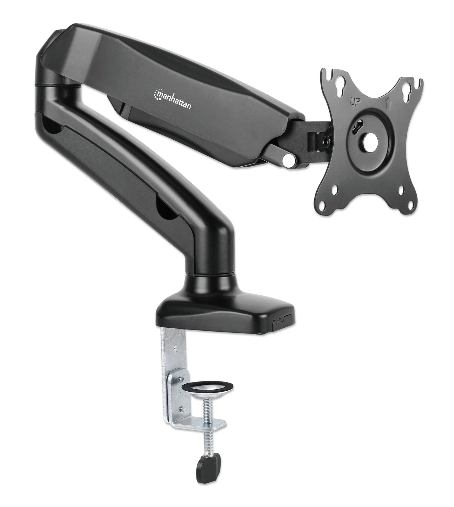Aluminum Gas Spring Single Monitor Desk Mount Image 3