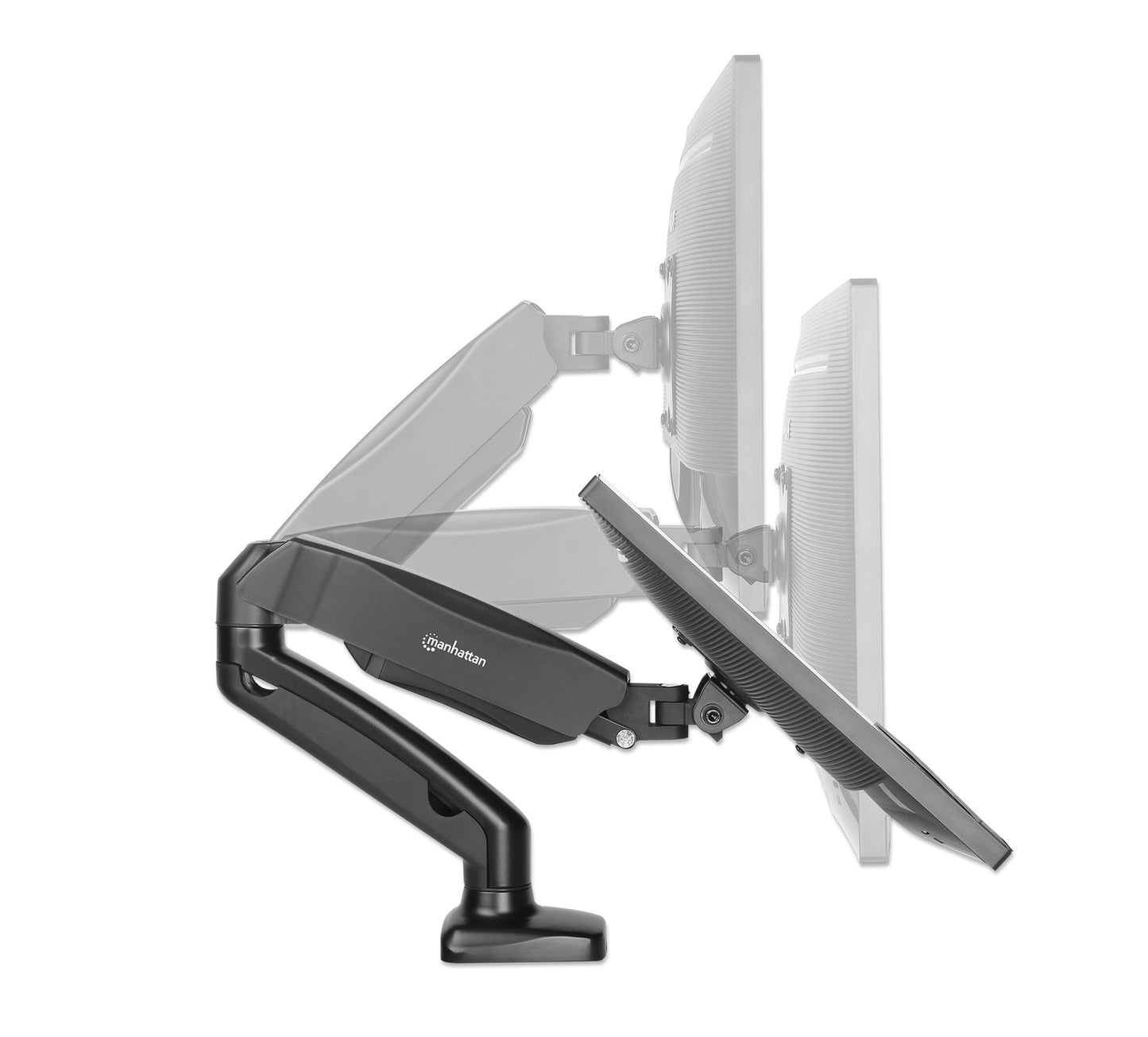 Aluminum Gas Spring Single Monitor Desk Mount Image 4