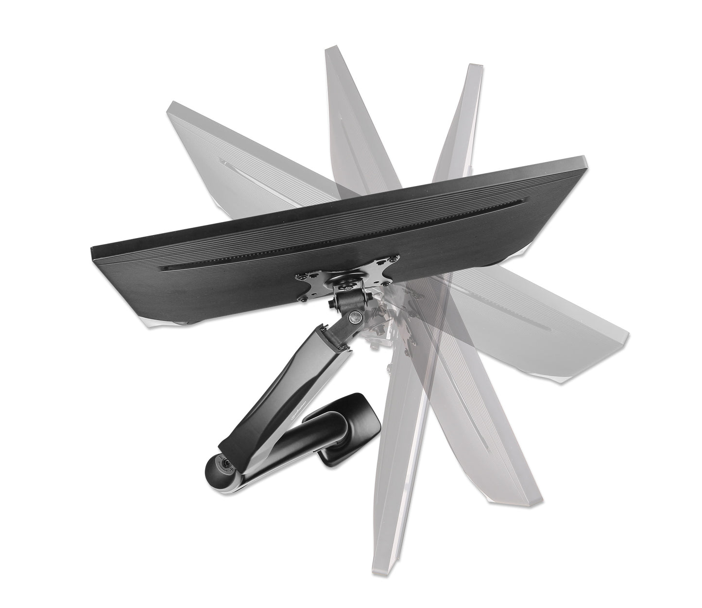 Aluminum Gas Spring Single Monitor Desk Mount Image 5