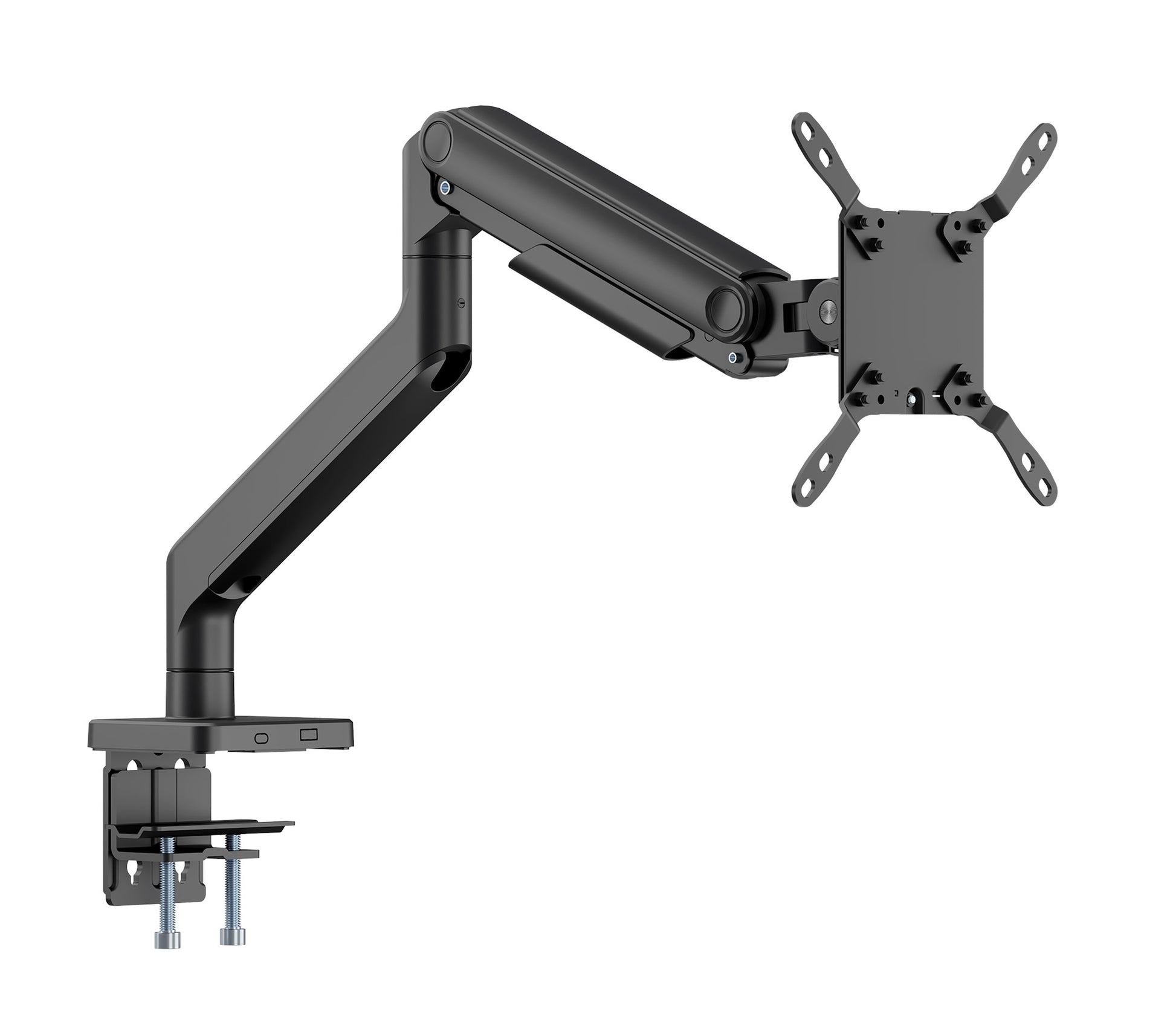 Heavy-Duty Aluminum Mechanical Spring Single Monitor Desk Mount,  for 17" to 49" Displays Image 12