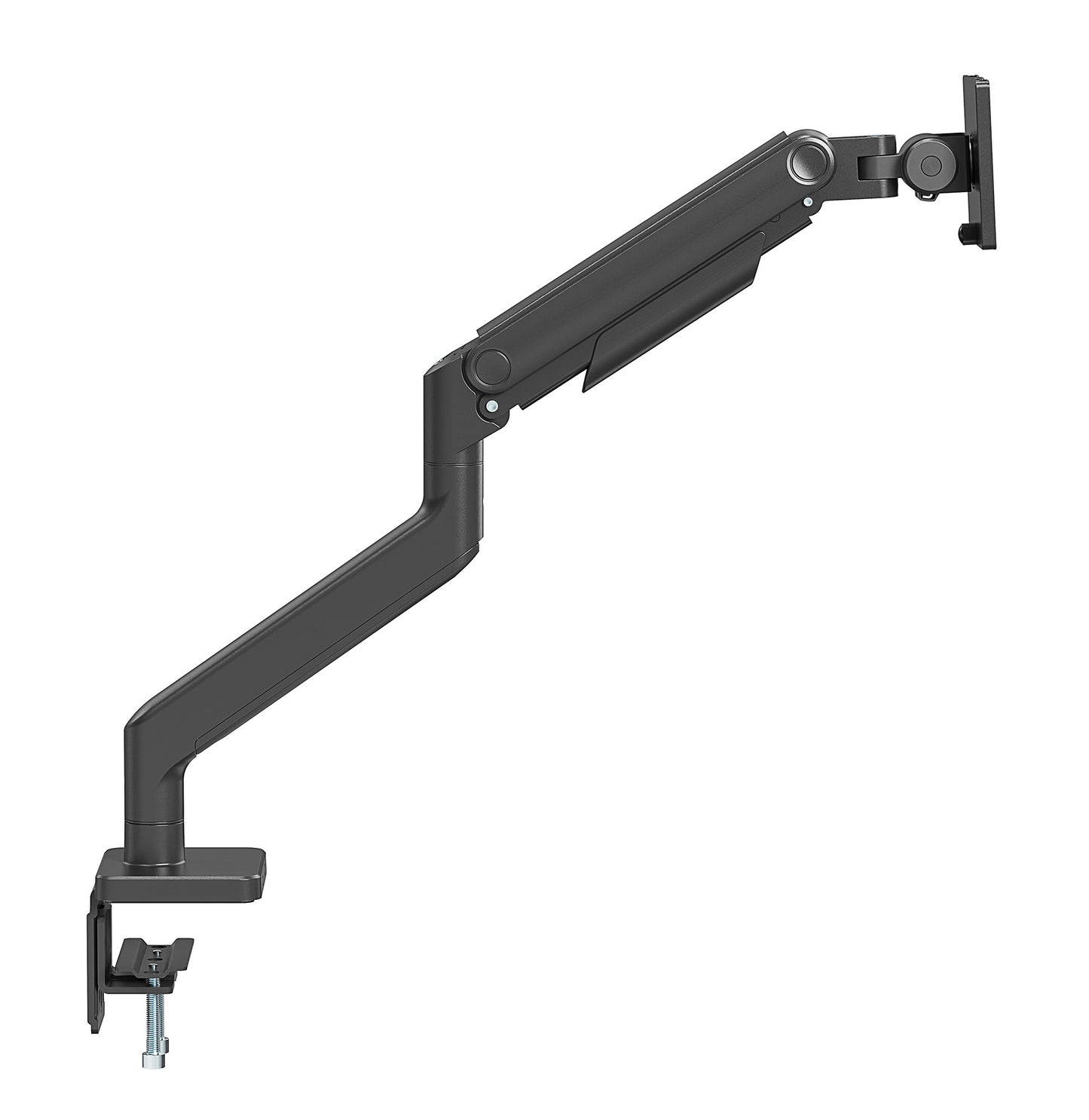 Heavy-Duty Aluminum Mechanical Spring Single Monitor Desk Mount,  for 17" to 49" Displays Image 13