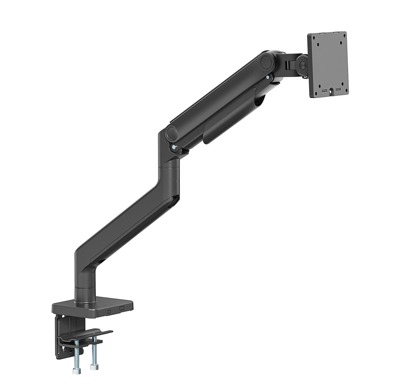 Heavy-Duty Aluminum Mechanical Spring Single Monitor Desk Mount,  for 17" to 49" Displays Image 4