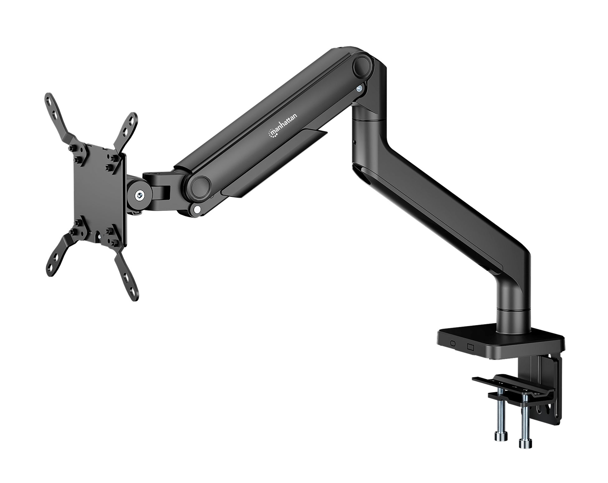 Heavy-Duty Aluminum Mechanical Spring Single Monitor Desk Mount,  for 17" to 49" Displays Image 8