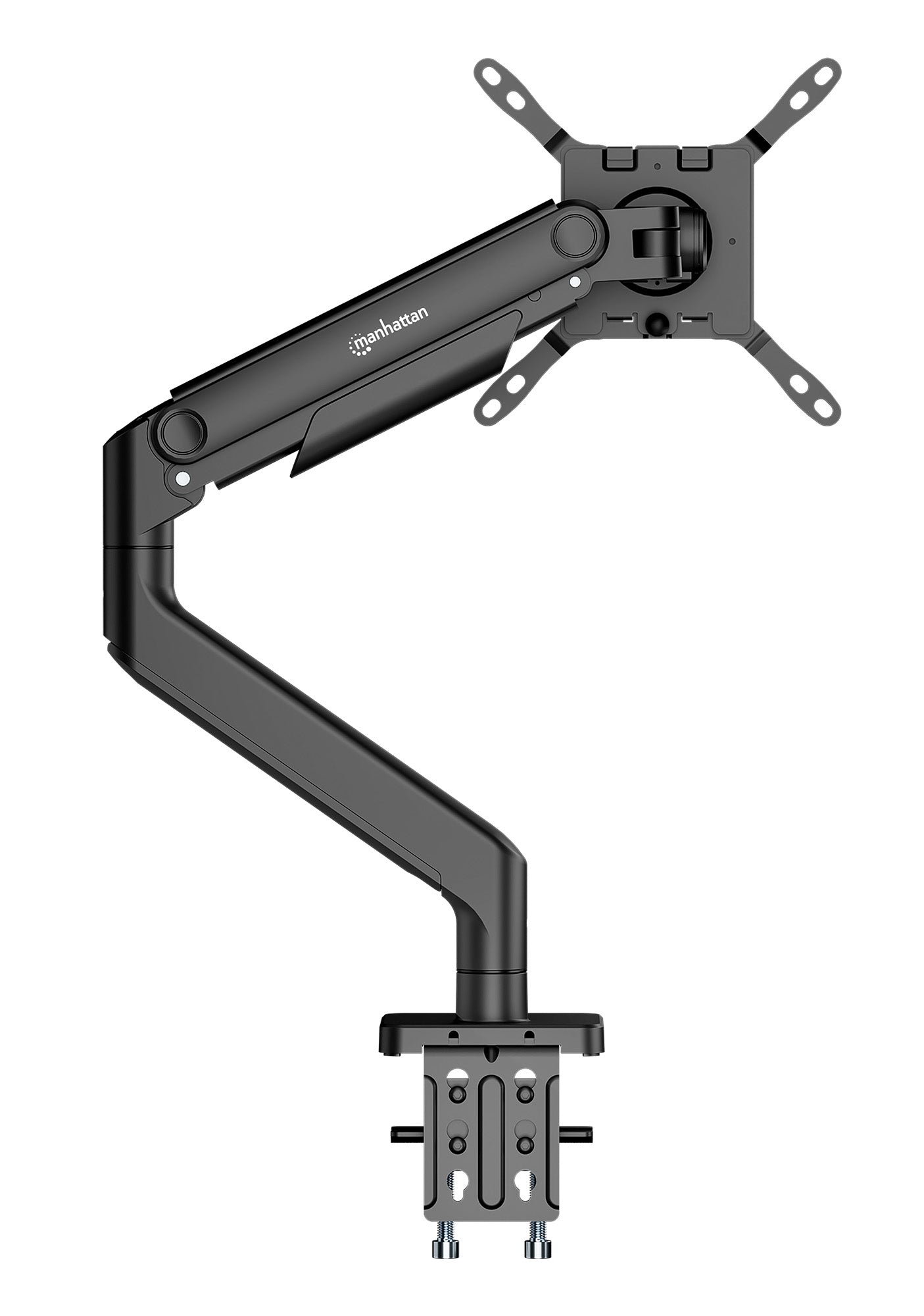 Heavy-Duty Aluminum Mechanical Spring Single Monitor Desk Mount,  for 17" to 49" Displays Image 10