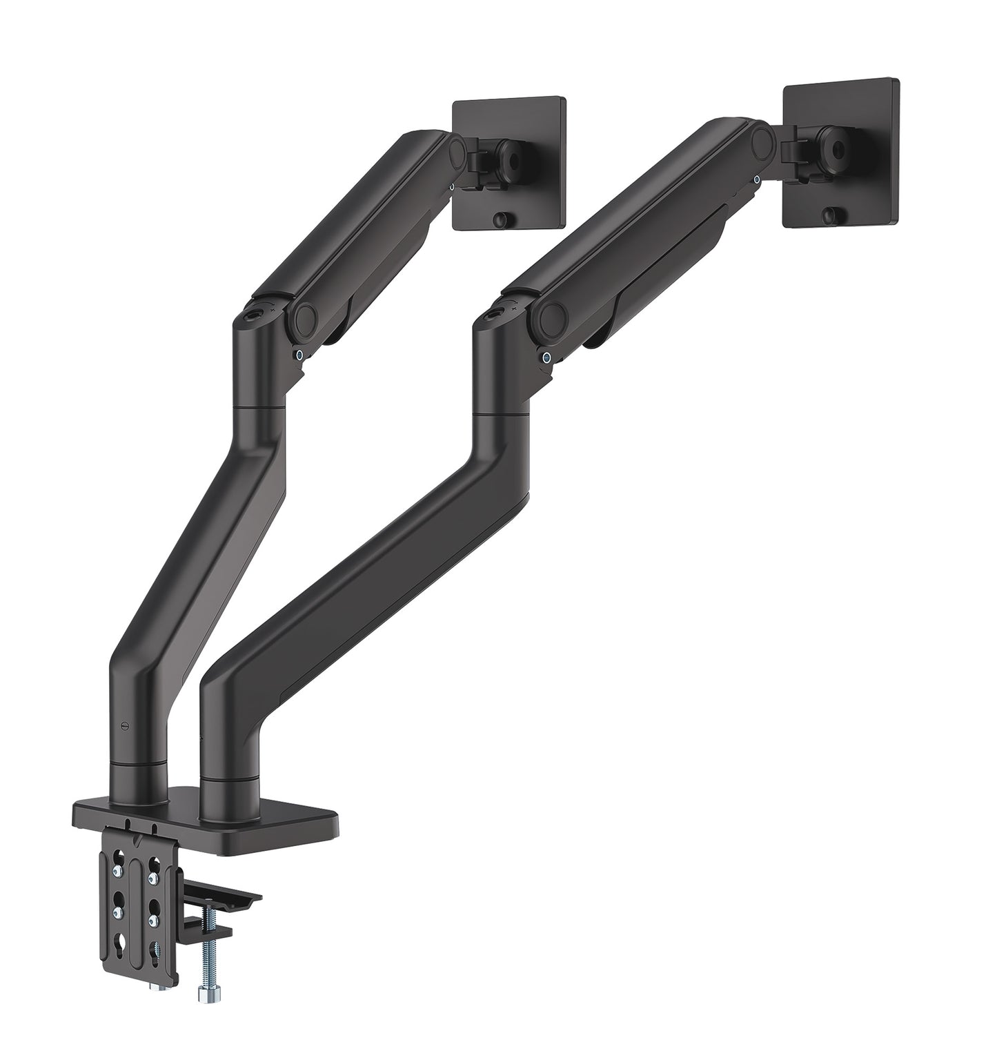 Heavy-Duty Aluminum Mechanical Spring Dual Monitor Desk Mount Image 4