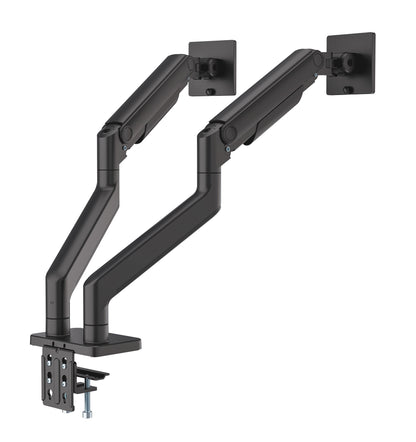 Heavy-Duty Aluminum Mechanical Spring Dual Monitor Desk Mount Image 4