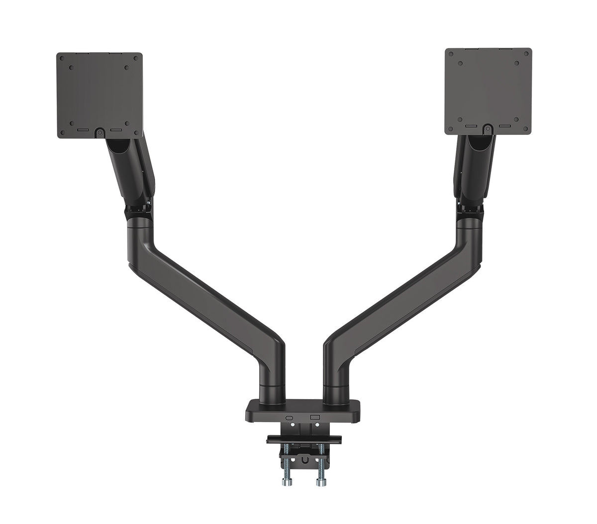 Heavy-Duty Aluminum Mechanical Spring Dual Monitor Desk Mount Image 5
