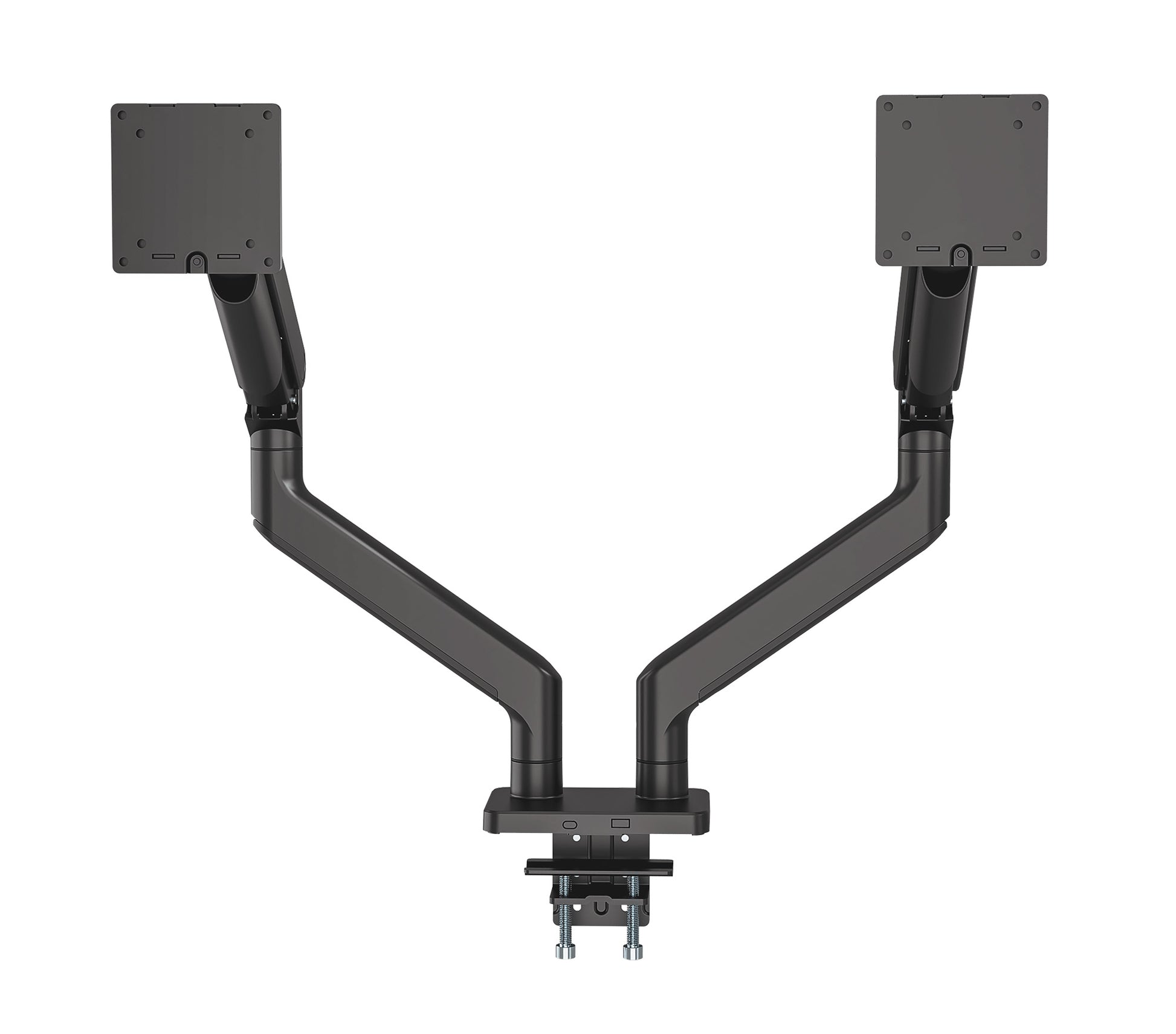 Heavy-Duty Aluminum Mechanical Spring Dual Monitor Desk Mount Image 5