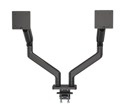 Heavy-Duty Aluminum Mechanical Spring Dual Monitor Desk Mount Image 5
