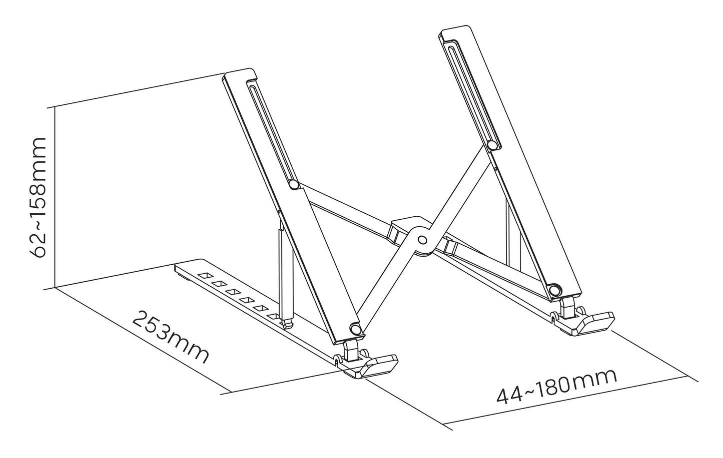 Adjustable Portable Riser Stand for Laptop and Tablet Image 13