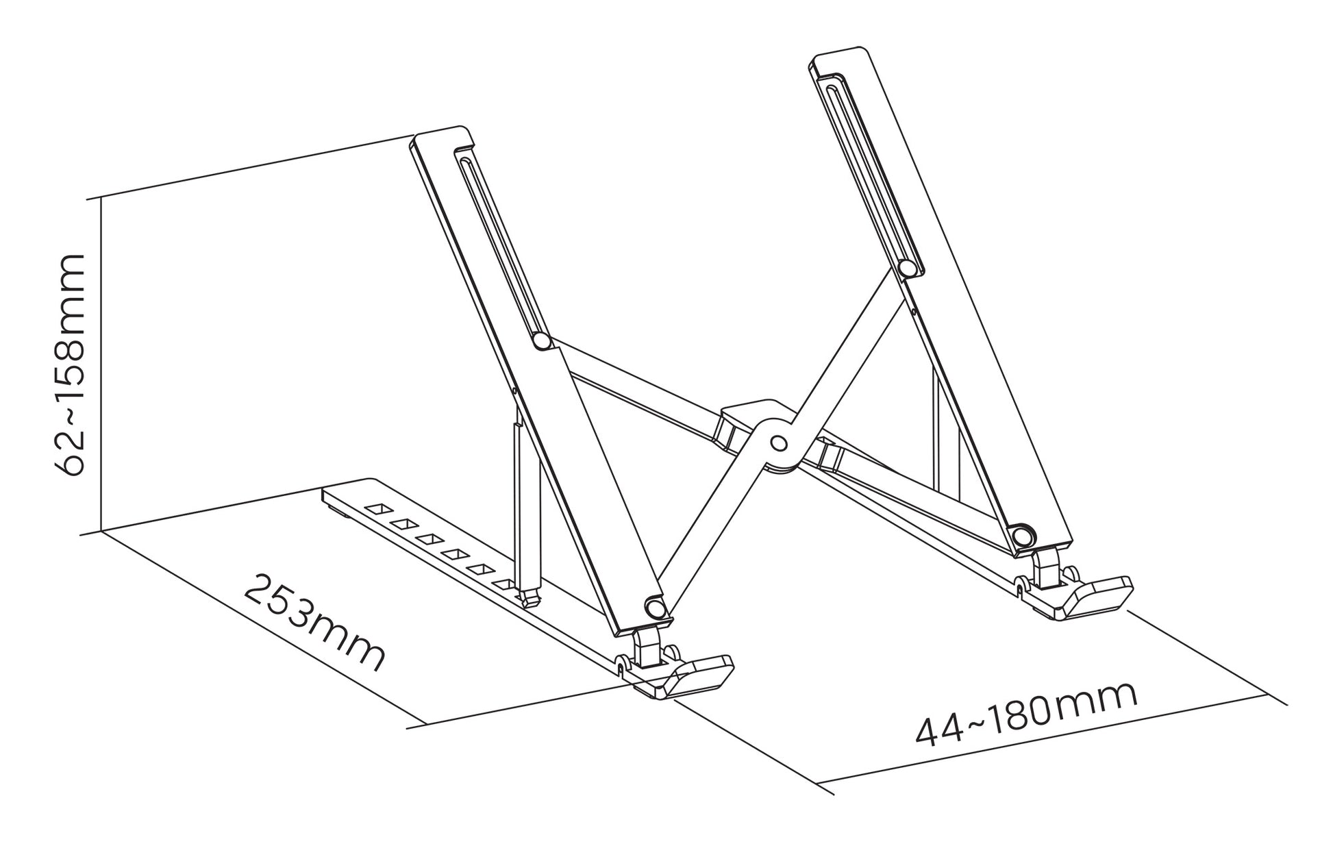 Adjustable Portable Riser Stand for Laptop and Tablet Image 13