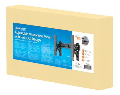 Adjustable Video Wall Mount with Pop-Out Design Packaging Image 2