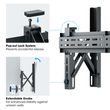 Adjustable Video Wall Mount with Pop-Out Design Image 14