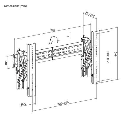 Adjustable Video Wall Mount with Pop-Out Design Image 15