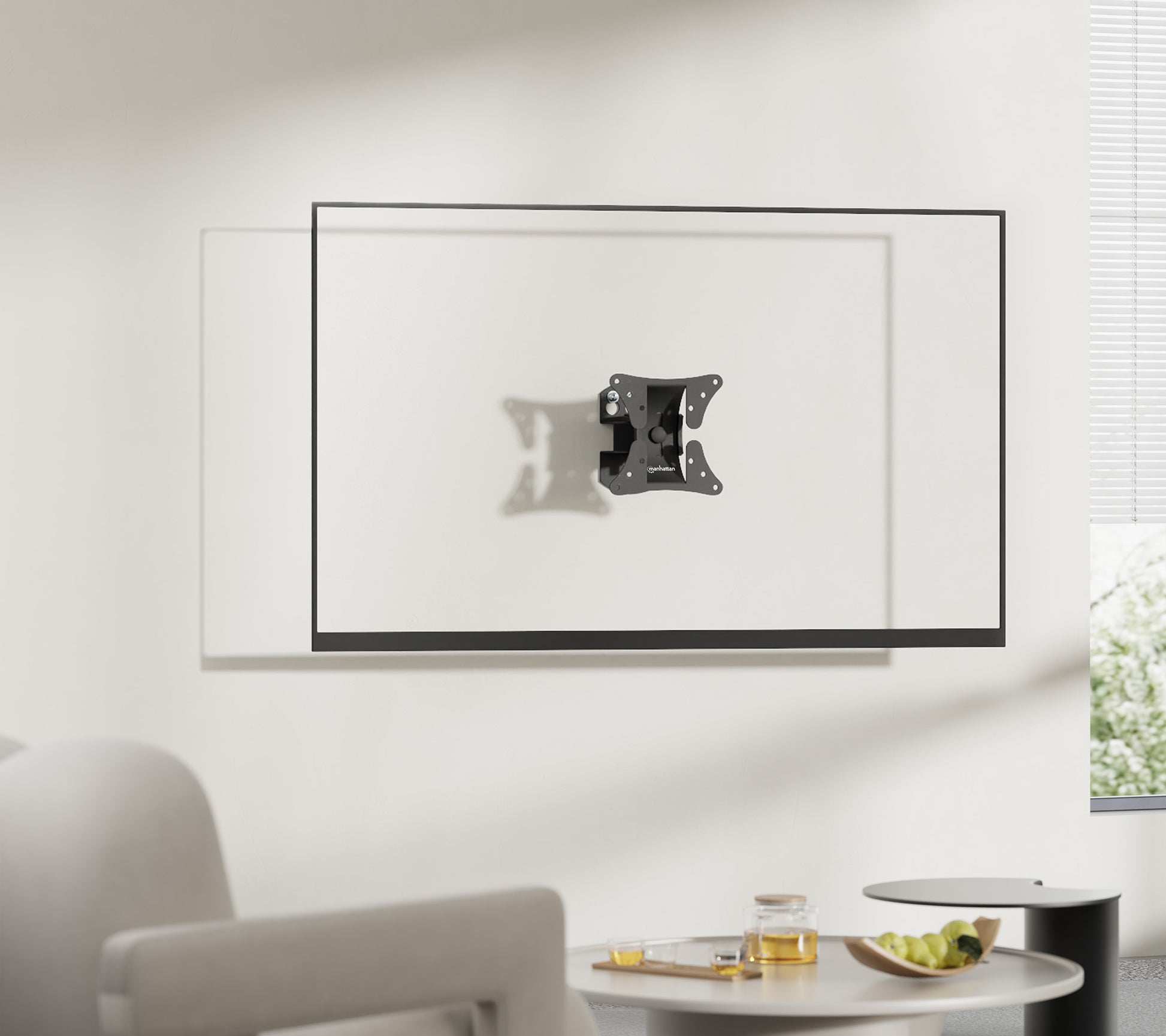 Pivoting TV Wall Mount with Tilt and Swivel, for 13" to 32" Displays Image 6