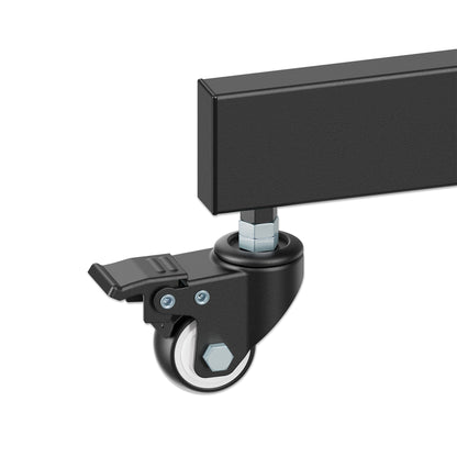 Economy Height-Adjustable Multimedia TV Cart, for 37" to 70" Displays Image 12