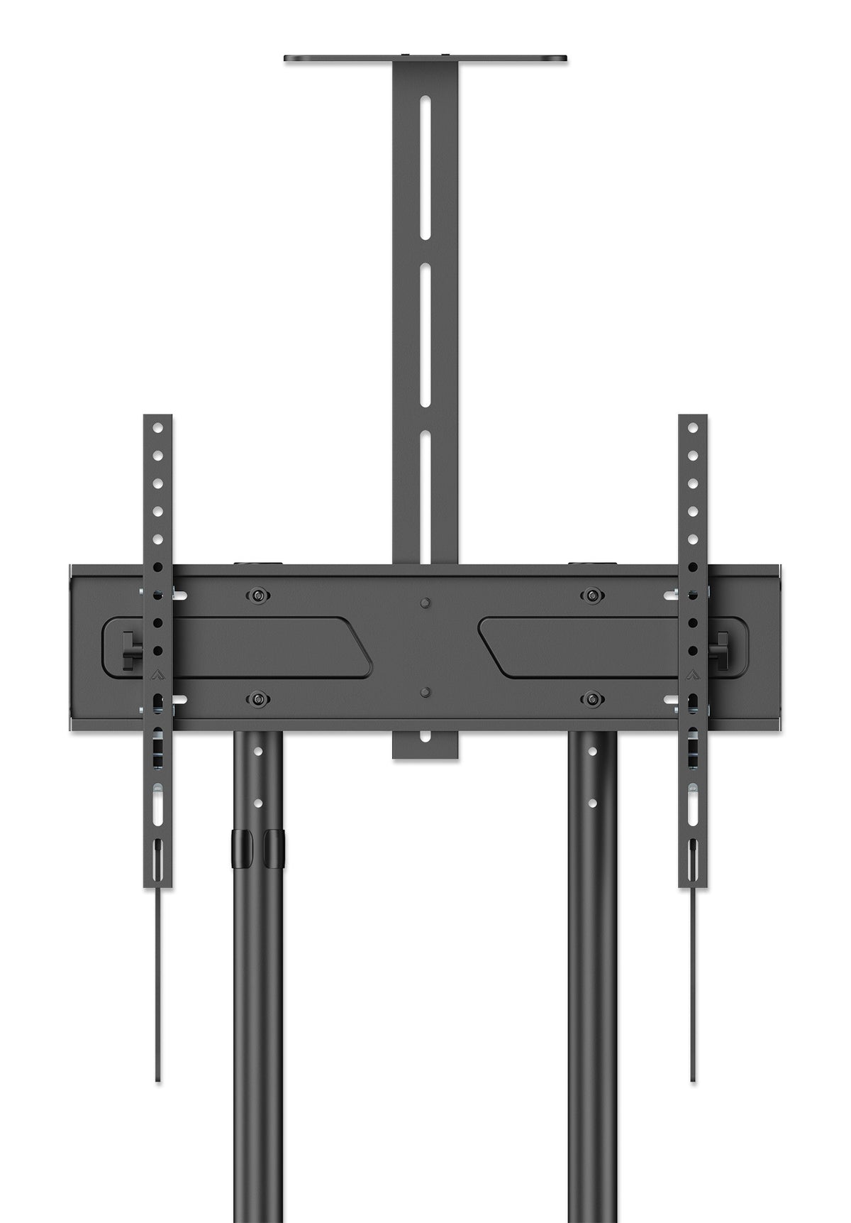Economy Height-Adjustable Multimedia TV Cart, for 37" to 70" Displays Image 10