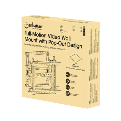 Full-Motion Video Wall Mount with Pop-Out Design, for 45" to 70" Displays Packaging Image 2
