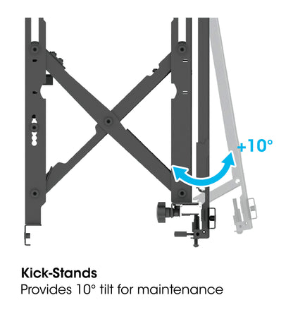Full-Motion Video Wall Mount with Pop-Out Design, for 45" to 70" Displays Image 12