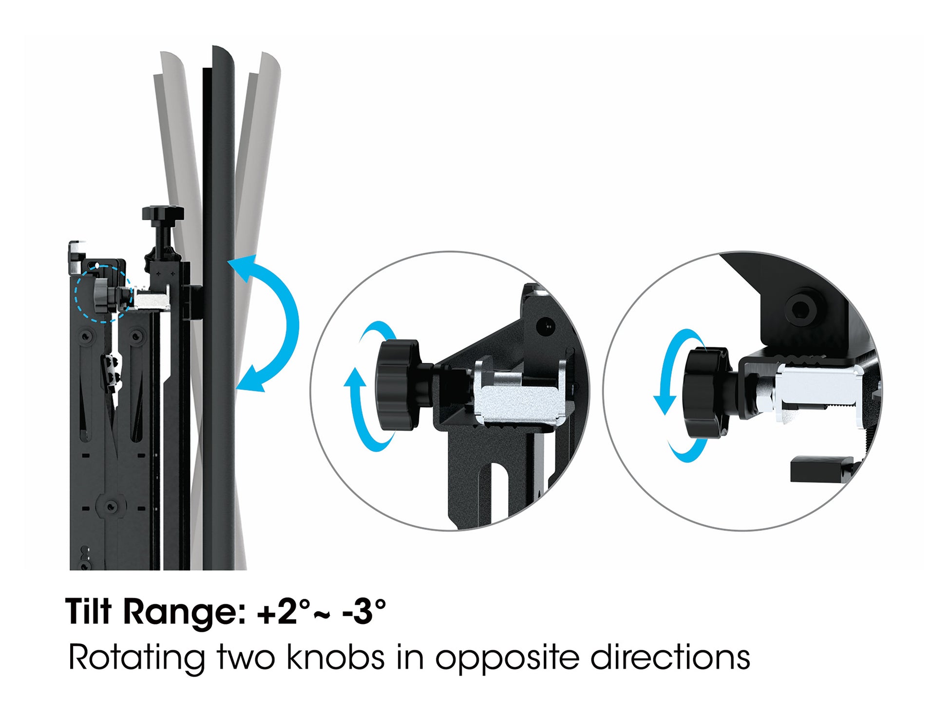 Full-Motion Video Wall Mount with Pop-Out Design, for 45" to 70" Displays Image 7