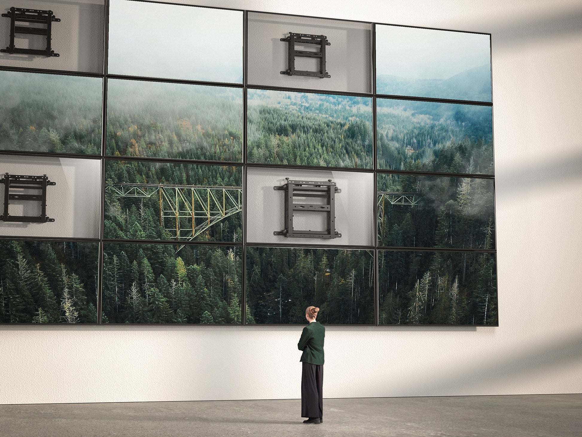 Full-Motion Video Wall Mount with Pop-Out Design, for 45" to 70" Displays Image 9