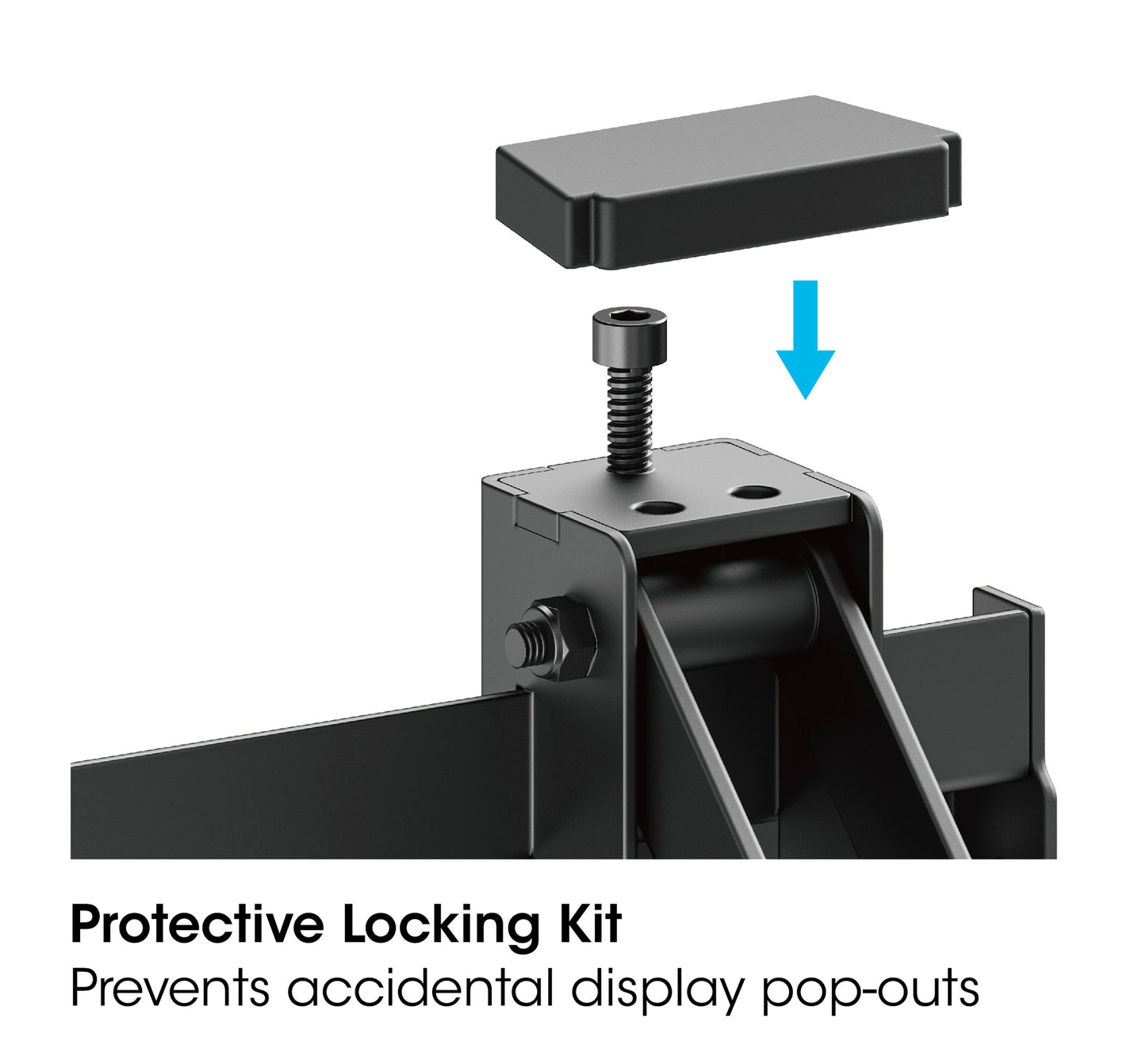 Adjustable Video Wall Mount with Pop-Out Design, for 37" to 80" Displays Image 12