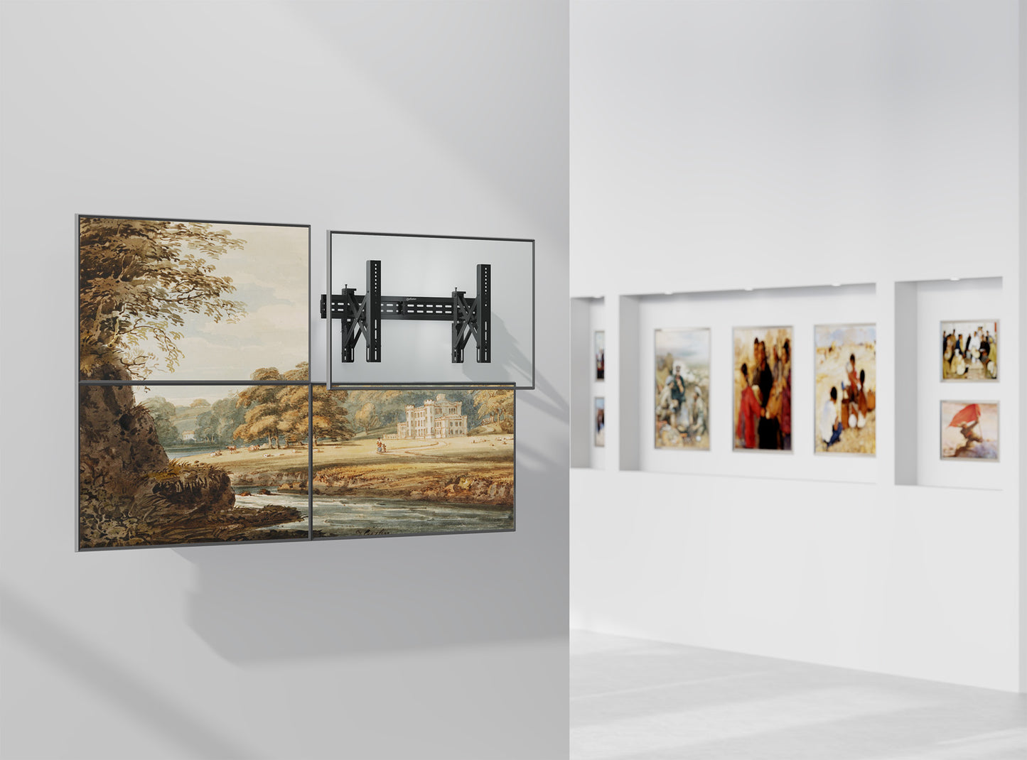 Adjustable Video Wall Mount with Pop-Out Design, for 37" to 80" Displays Image 3
