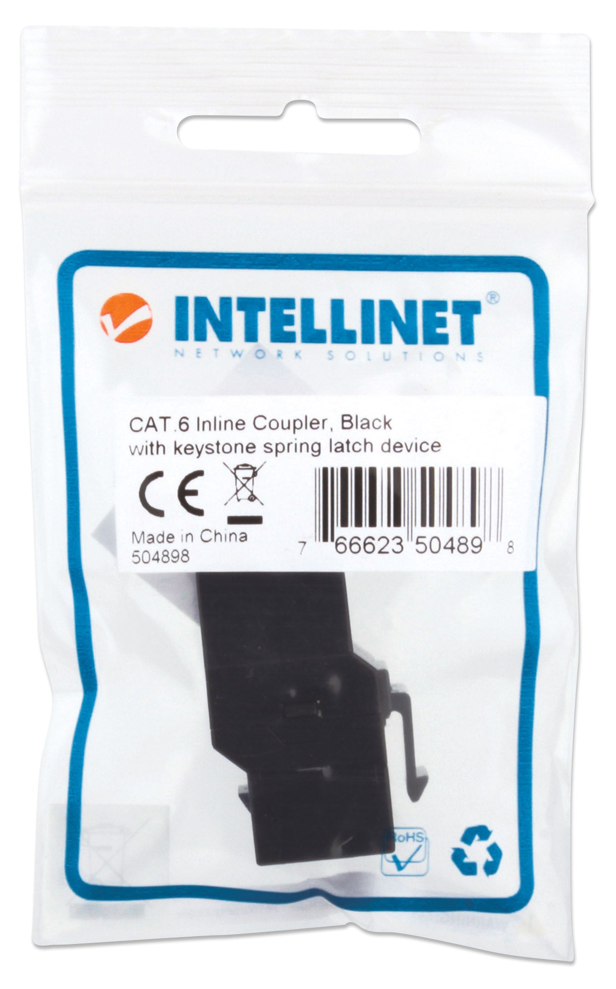 Cat6 Inline Coupler, Keystone Type Packaging Image 2