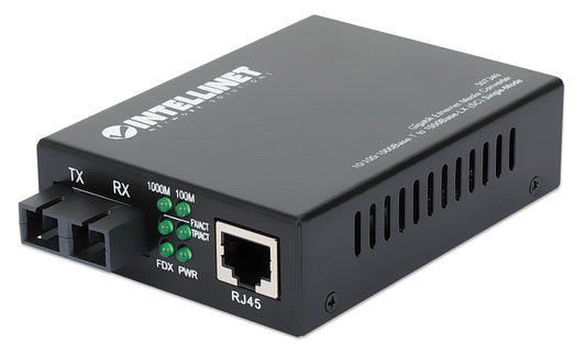 Gigabit Ethernet Single-Mode Media Converter Image 1