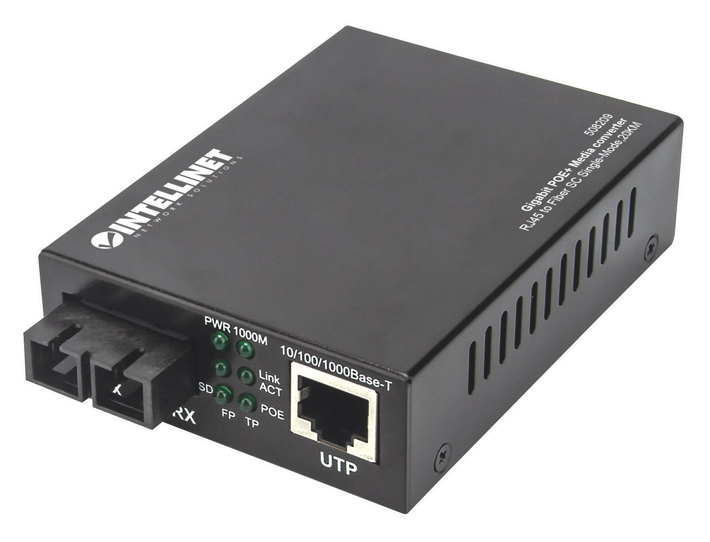 Gigabit PoE+ Media Converter Image 1