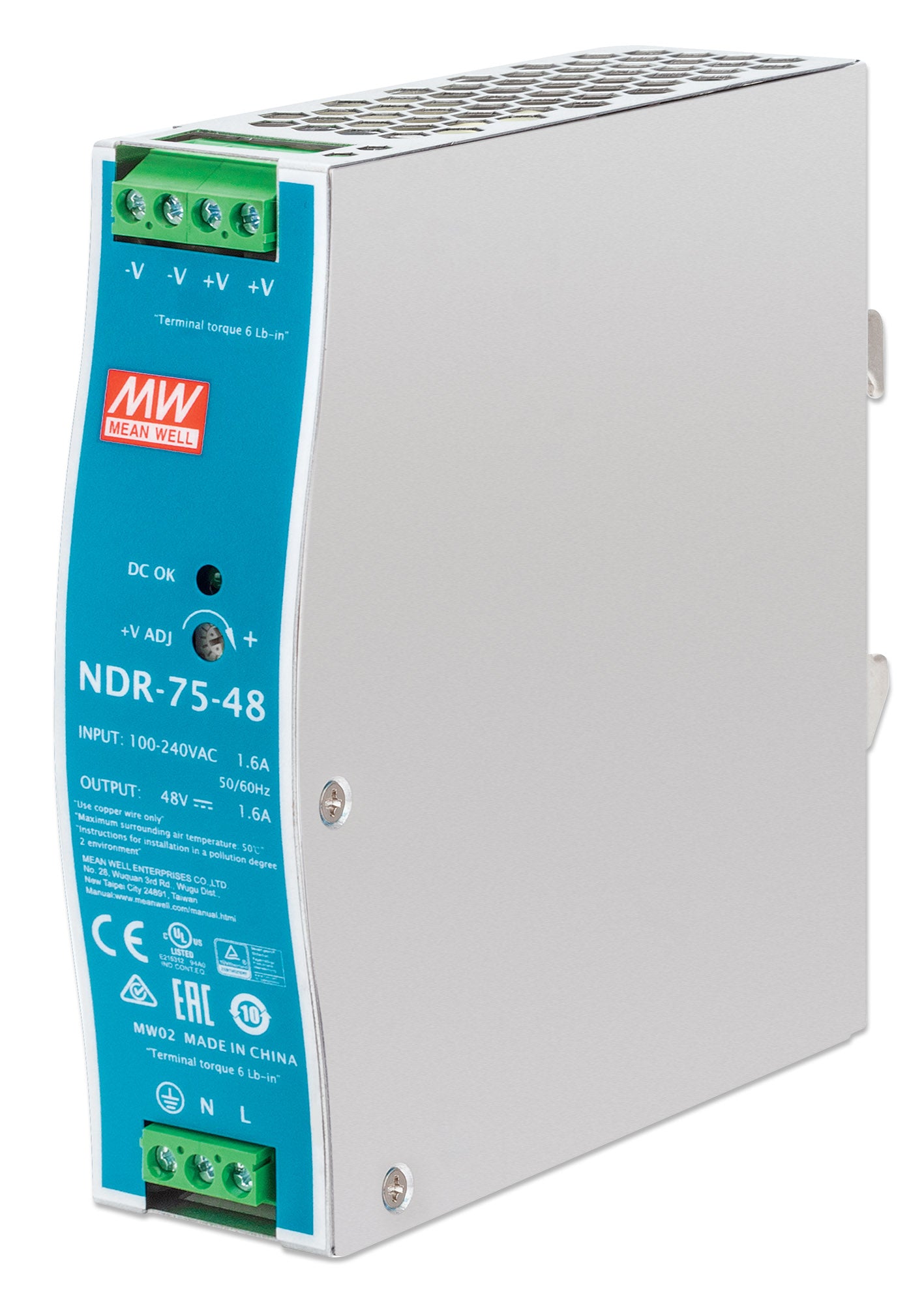 Industrial DIN-Rail Mount Power Supply Unit (PSU) 75 W Image 1